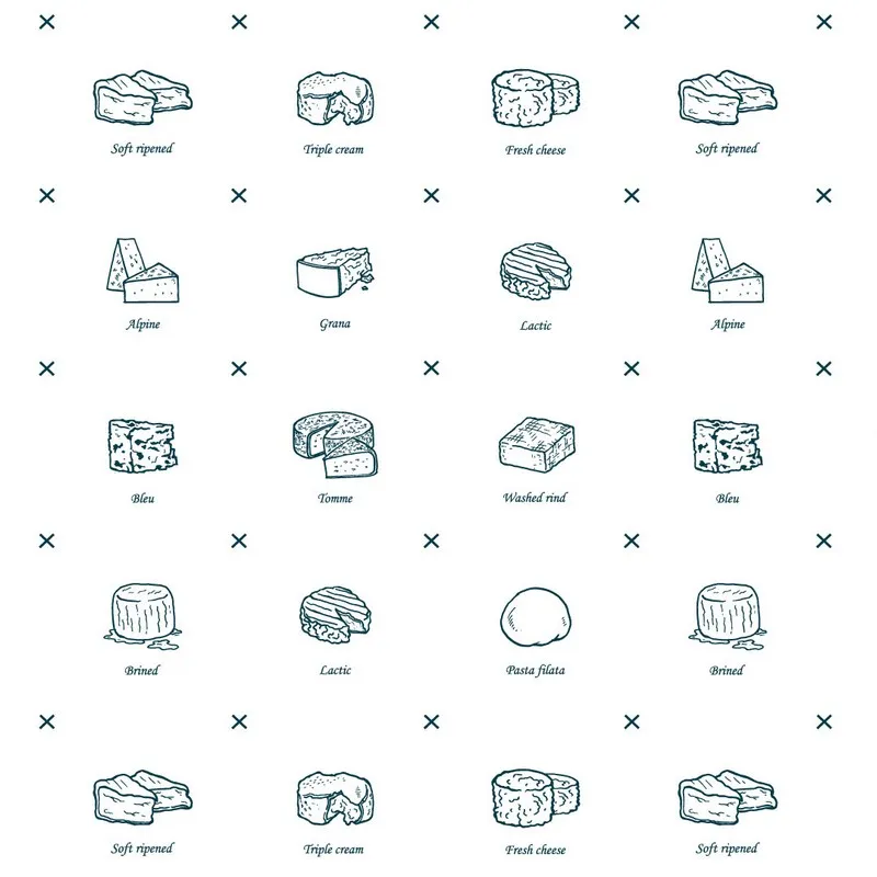 Cheese drawings - Blue