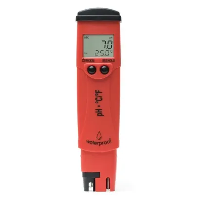 pH/Temperature Tester with replaceable probe, precision 0.1